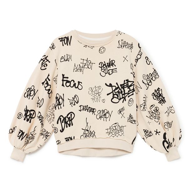 Sudadera de algodón orgánico mangas de globo Graffiti-product
