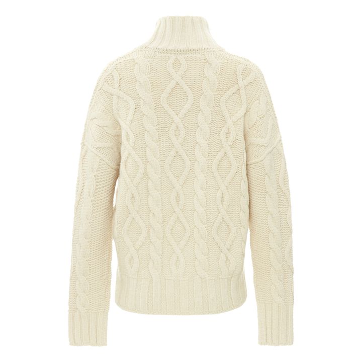 Sahel Cable Knit Jumper Ecru- Product image n°5