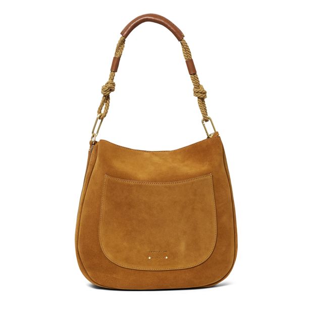 Bolso Redondo Piel de Ante Hobo -product