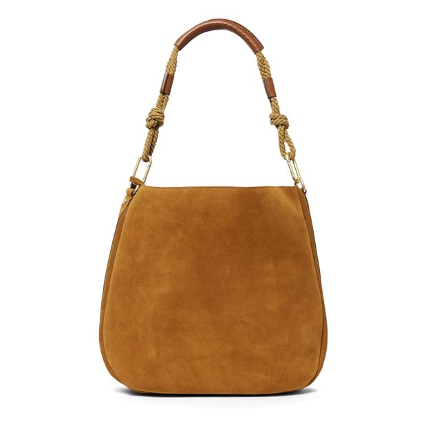 Bolso Redondo Piel de Ante Hobo -product