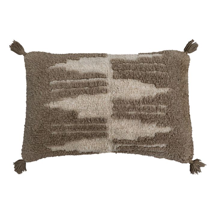Coussin rectangulaire Zagros Smallable x Lorena Canals | Marron- Image produit n°1