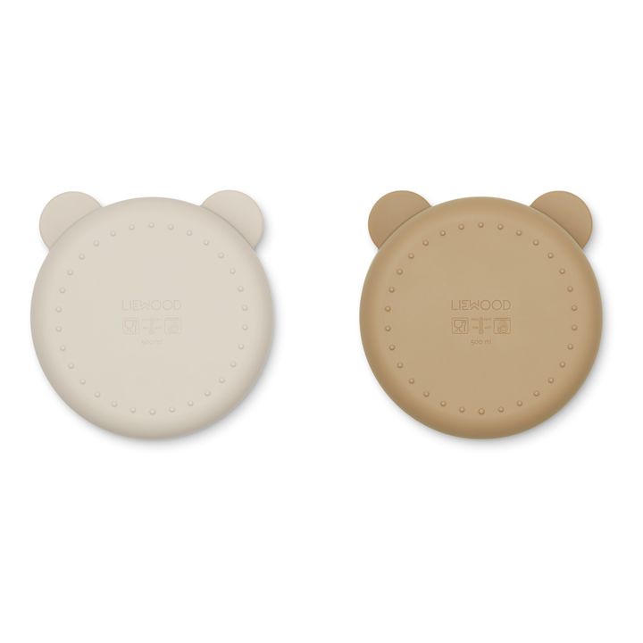 Bols Connie en silicone- Set de 2 | Sable- Image produit n°2