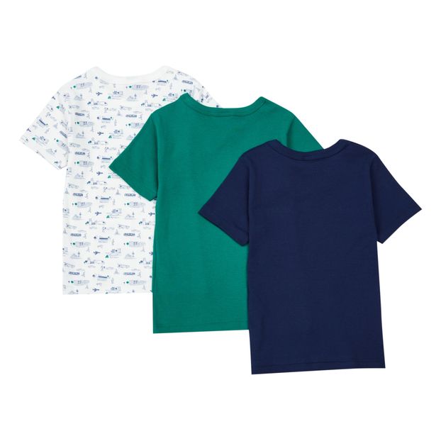 Lot 3 T-Shirts Citadins Coton Bio-product