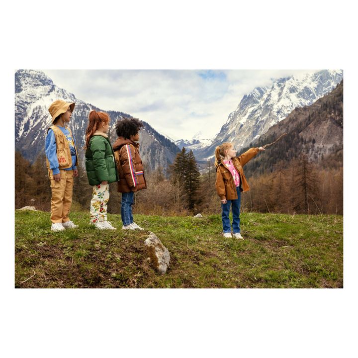 Veste Col Moletonné Polyester Recyclé | Vert foncé- Image produit n°2
