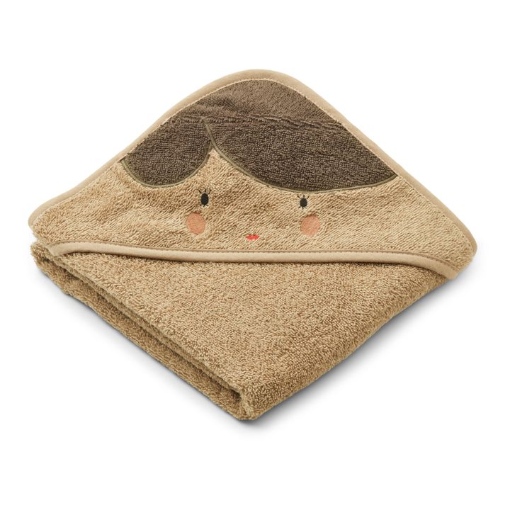 Cape de bain Albert en coton bio | Brun- Image produit n°0