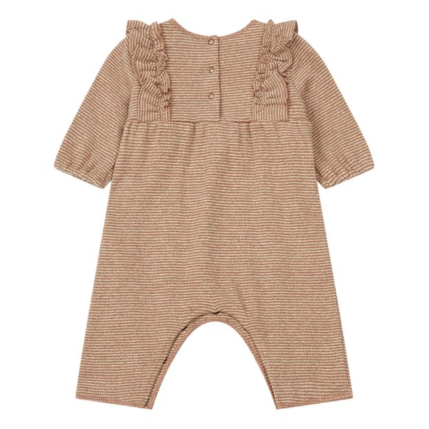 Mono de rayas con volantes de punto de lurex-product