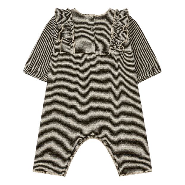 Mono de rayas con volantes de punto de lurex-product