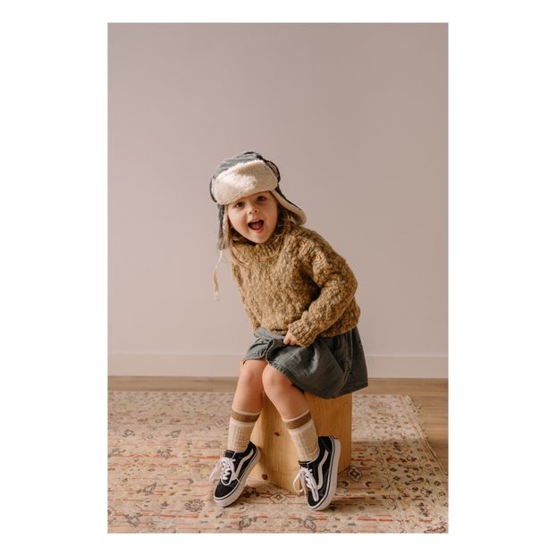 Robe Bi-Matières Coton Bio Oiseaux-product