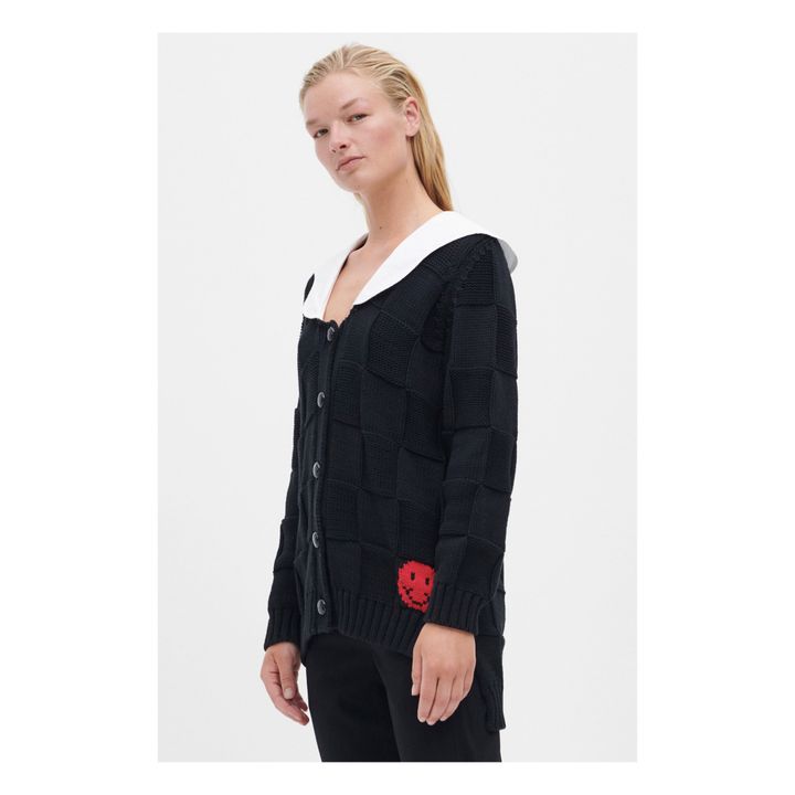 Cardigan con colletto Nero- Immagine del prodotto n°2