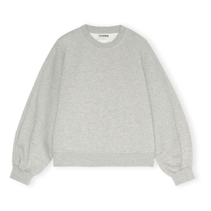 Sweat Isoli Software Coton Bio | Gris chiné- Image produit n°0