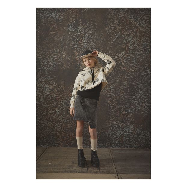 Asymmetrical Denim Skirt-product