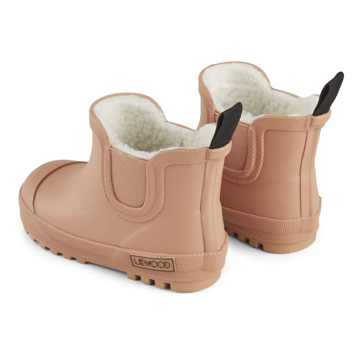 Ziggy Natural Rubber Fur-Lined Boots | Pink- Product image n°4
