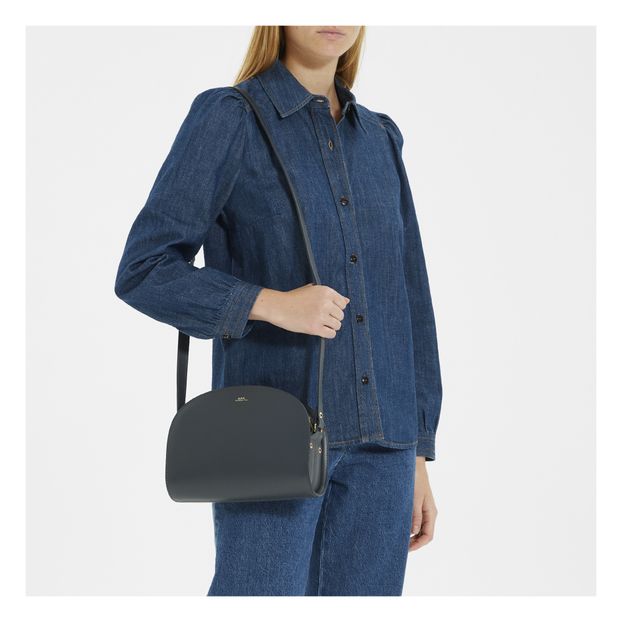 Half Moon Smooth Leather Bag -product