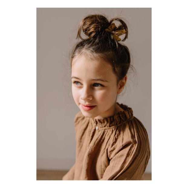 Robe Gaze de Coton Bio Rayée Lurex-product