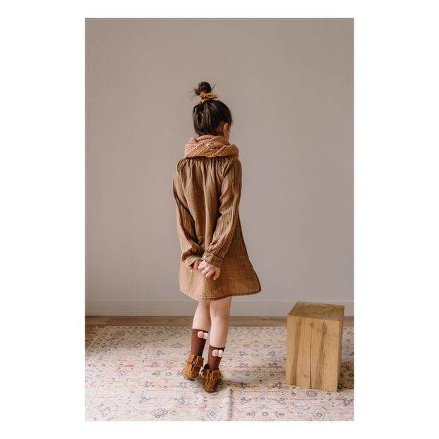 Robe Gaze de Coton Bio Rayée Lurex-product