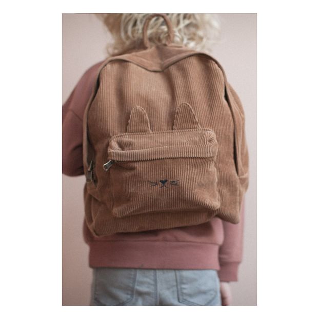 Kitten Corduroy Backpack-product