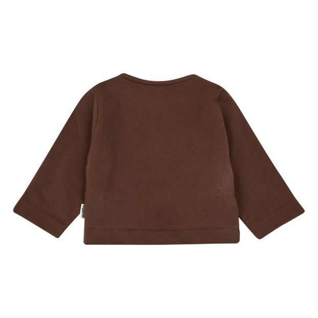 Cardigan Molleton fin Coton Bio Camomille-product