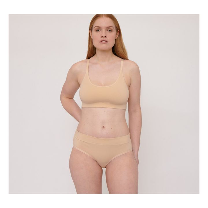 Set of 2 Organic Cotton Knickers Nude beige- Product image n°1
