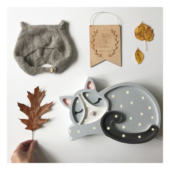 Lámpara de sobremesa Gato | Gris Claro- Imagen del producto n°3