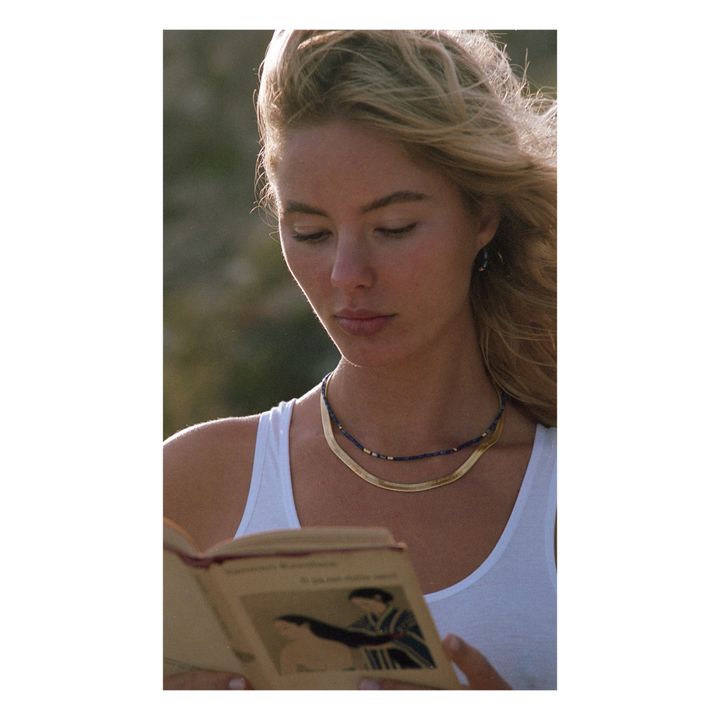 Collier Azzuro | Bleu marine- Image produit n°1