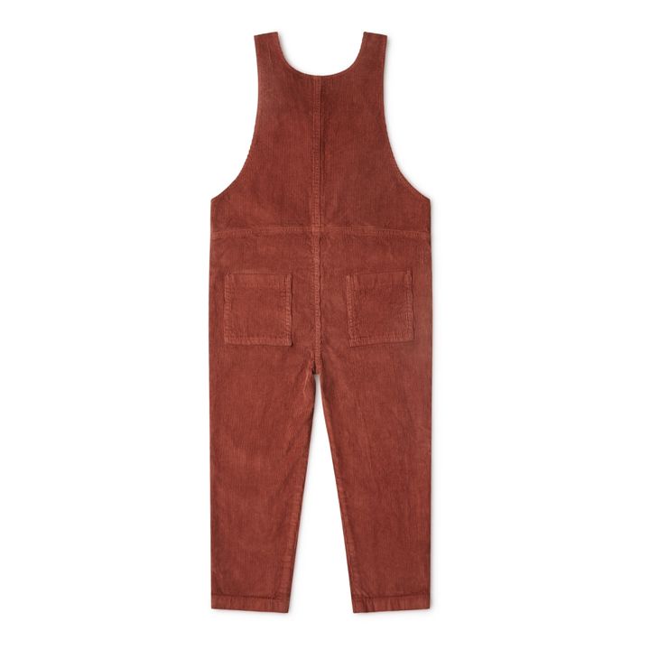 Luka Organic Cotton Corduroy Overalls | Brick red- Product image n°4