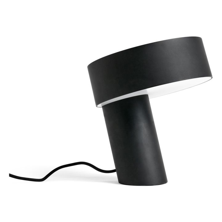 Slant Metal Table Lamp Black- Product image n°0