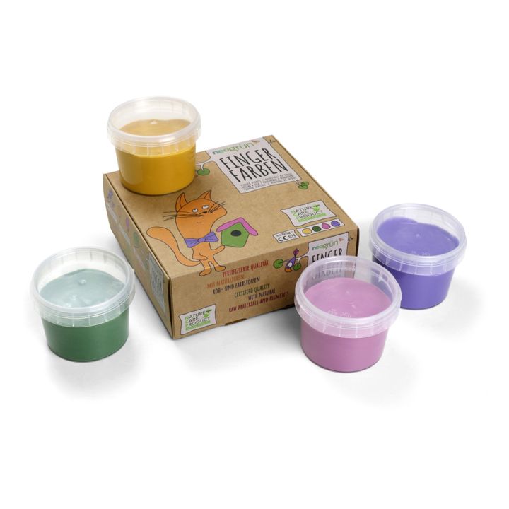 Pinturas veganas de dedos Luka - Juego de 4- Imagen del producto n°0