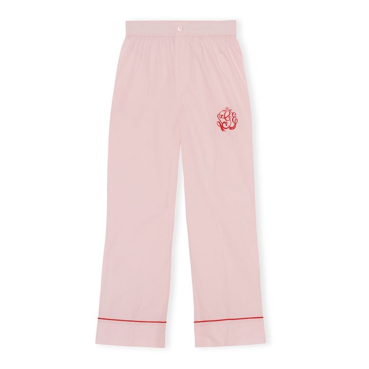 Pantaloni in popeline di cotone Rosa- Immagine del prodotto n°0