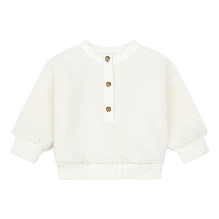 Sweat Façon Fourrure Joe | Ecru- Image produit n°0
