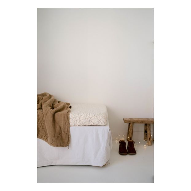 Drap-housse Olivia Cœurs Moutarde-product