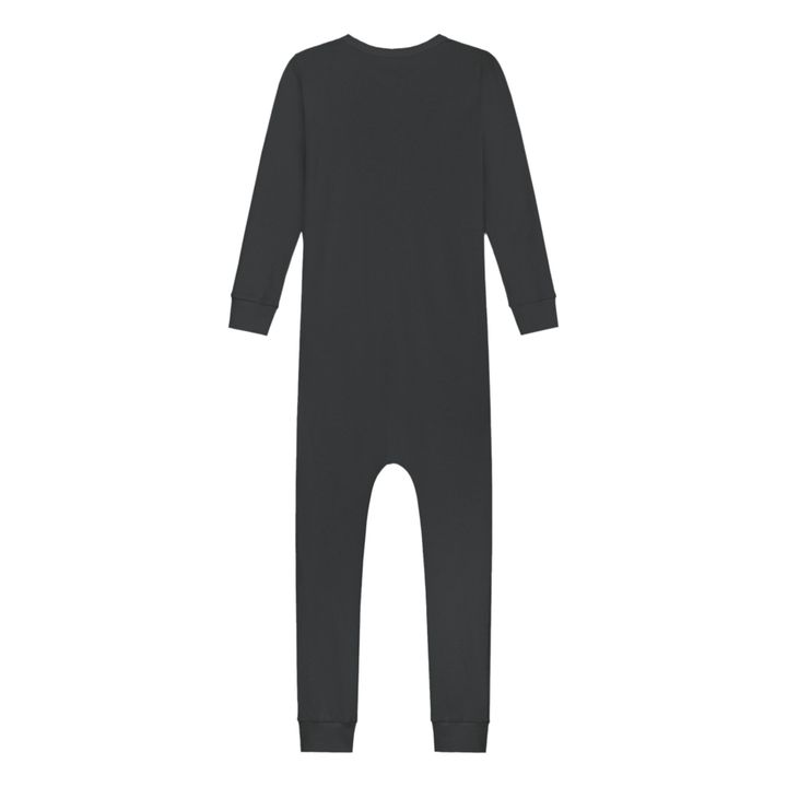 Mono pijama sin pies de algodón orgánico - Capsule Homewear | Negro- Imagen del producto n°1