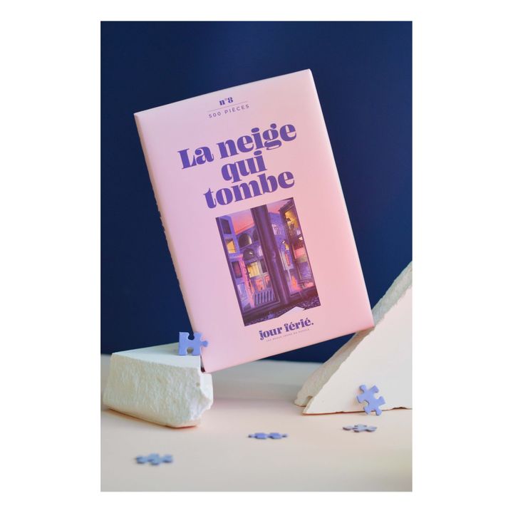 Puzzle La neige qui tombe - 500 Teile- Produktbild Nr. 1