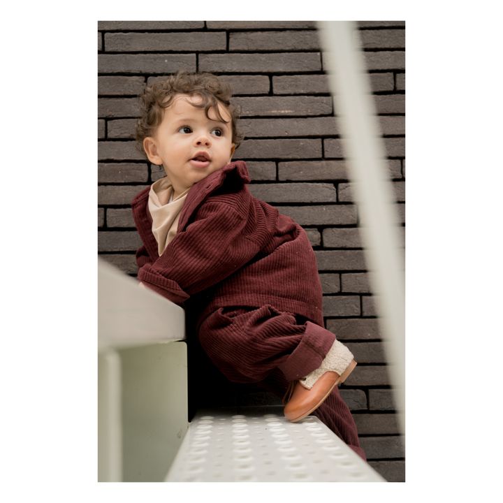 Pantalón de pana y algodón orgánico Frits | Marrón- Imagen del producto n°2