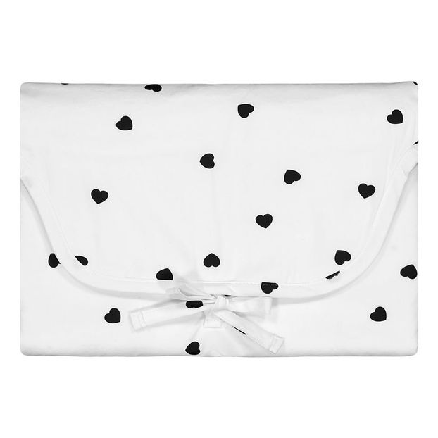 Matelas à langer Charly Coeurs noirs-product