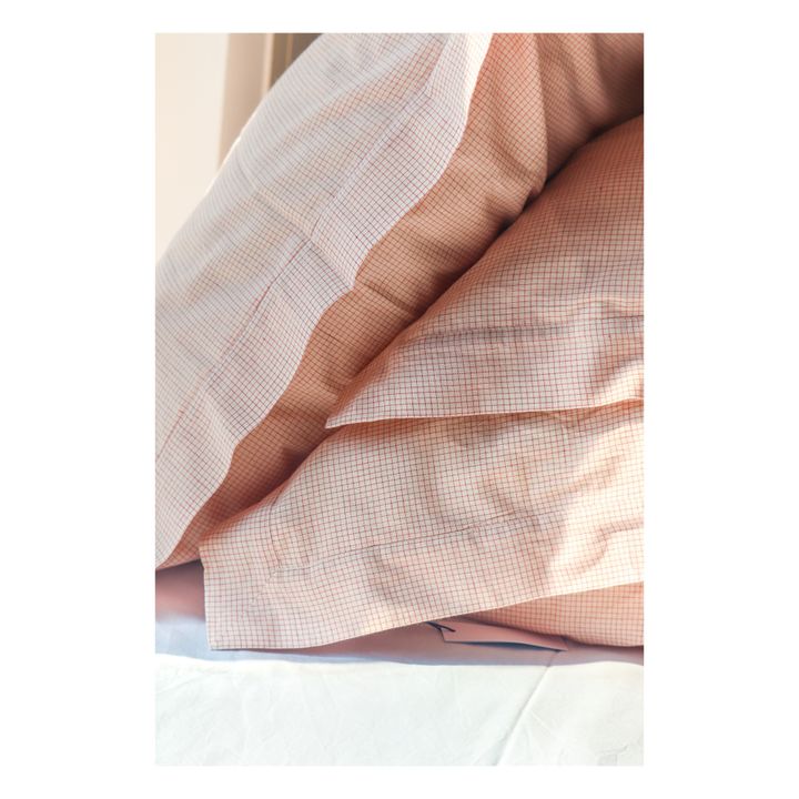 Federa da cuscino Grace in cotone tessuto a mano - Set di 2 | Rosso- Immagine del prodotto n°3