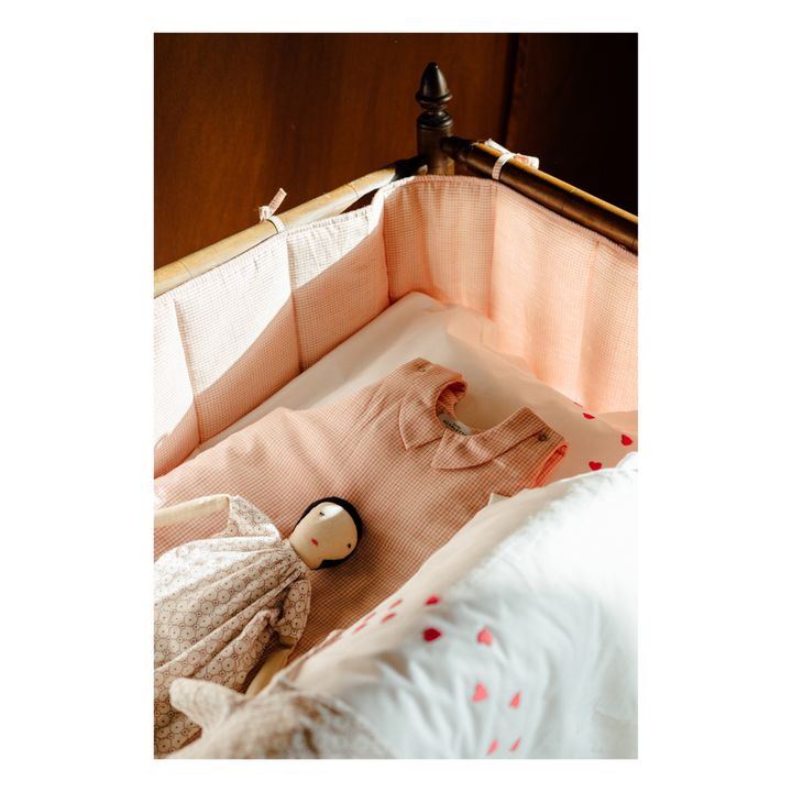 Gigoteuse Grace à carreaux en coton | Rouge- Image produit n°1