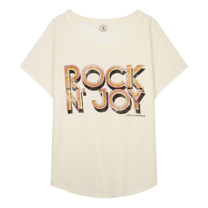 T-shirt, modello: Toro Joy, in cotone bio Ecru- Immagine del prodotto n°0