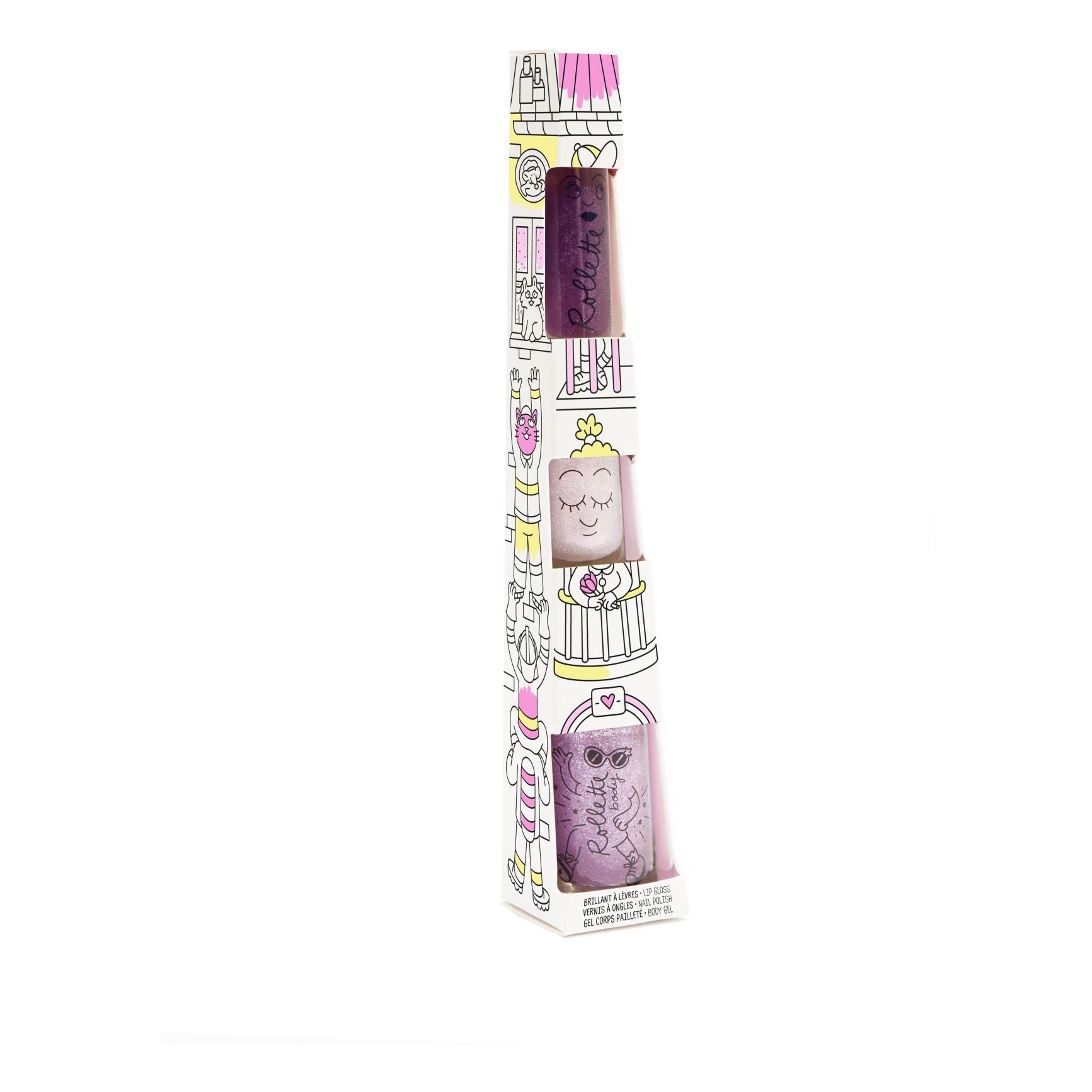 Trio rolette cerise, vernis Elliot et body rolette cerise- Image produit n°0