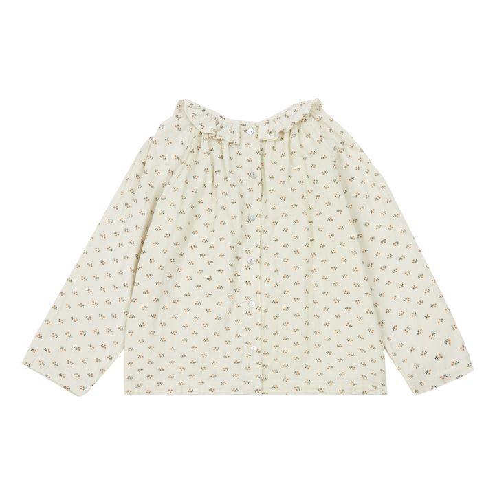 Camicetta in doppia garza di cotone, modello: Charme | Bianco- Immagine del prodotto n°4