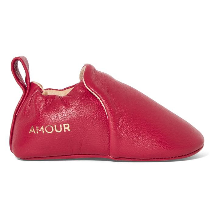 Chaussons Souples | Rouge framboise- Image produit n°0