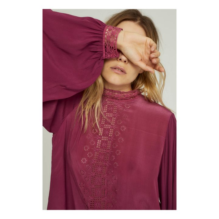 Blouse Ellie Rouge framboise- Image produit n°3