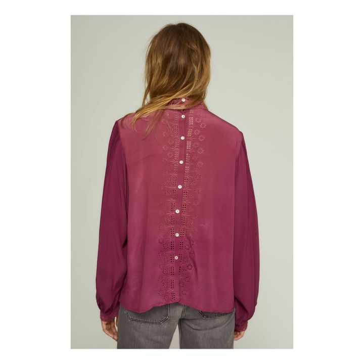 Blouse Ellie Rouge framboise- Image produit n°5