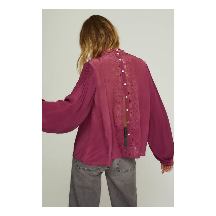 Blouse Ellie Rouge framboise- Image produit n°6