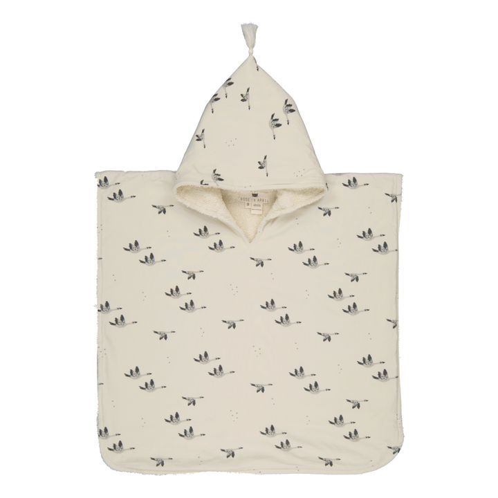 Pépito Goose Bath Poncho | Sand- Product image n°0