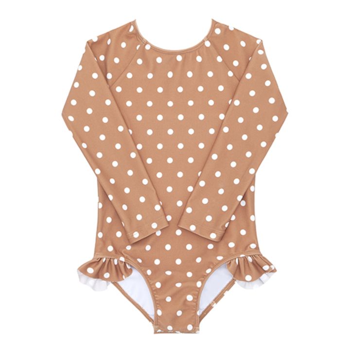Bañador de lunares con protección solar Camel- Imagen del producto n°0