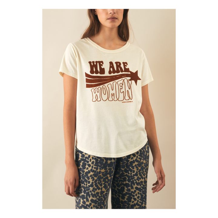 T-shirt, modello: Toro Star, in cotone bio Blanc/Écru- Immagine del prodotto n°1