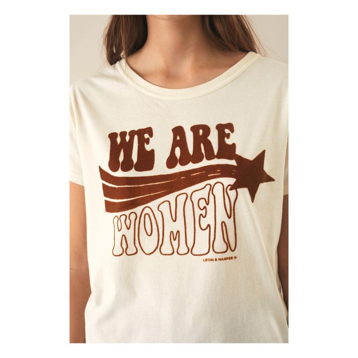 T-shirt, modello: Toro Star, in cotone bio Blanc/Écru- Immagine del prodotto n°3