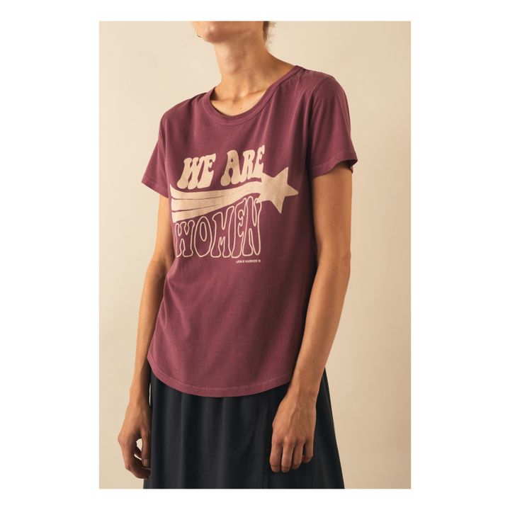 T-shirt, modello: Toro Star, in cotone bio Bordeaux- Immagine del prodotto n°2