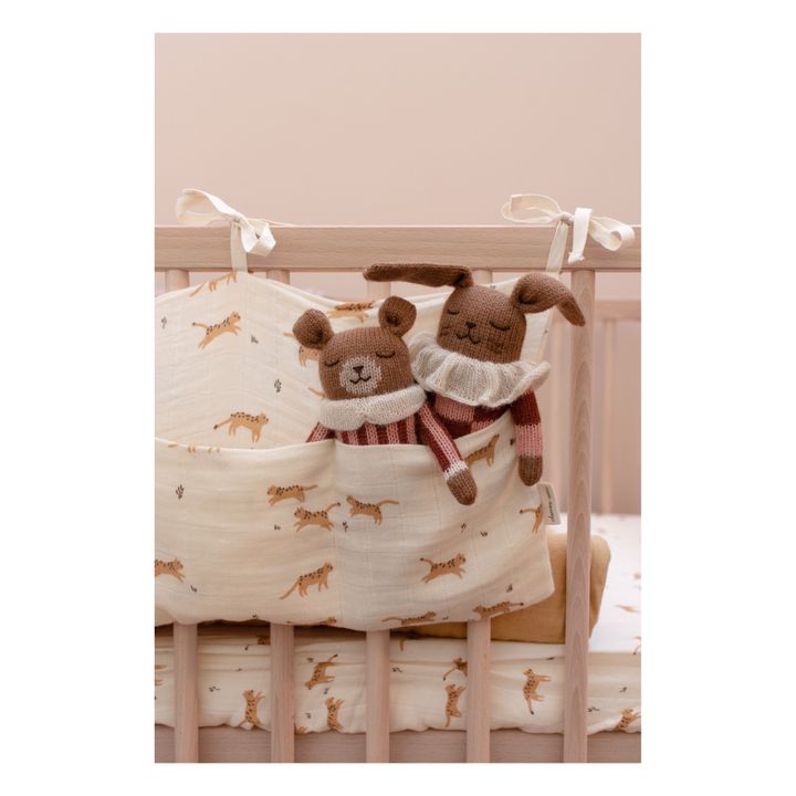 Peluche Coniglio, con indosso pigiama a quadri | Terracotta- Immagine del prodotto n°3