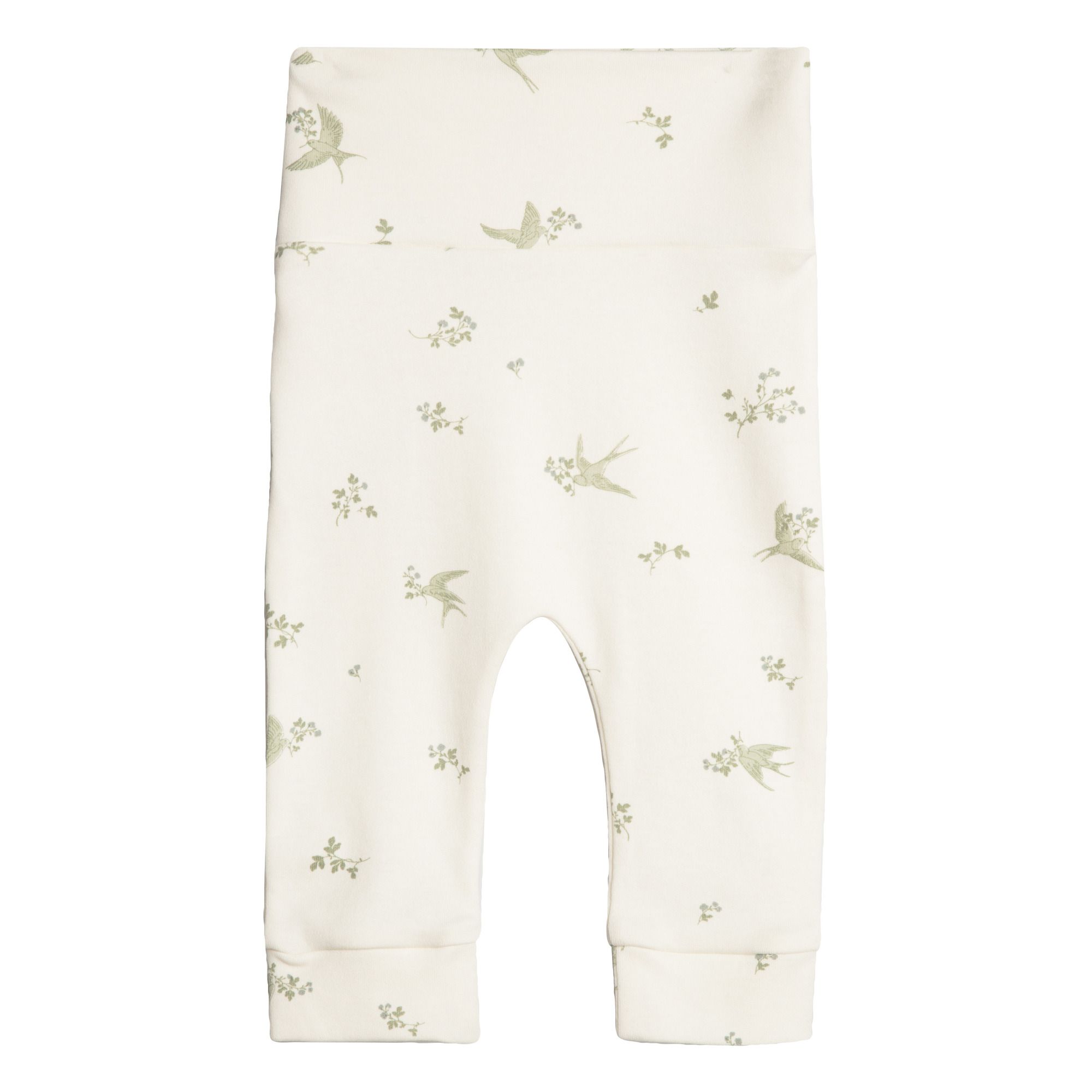 Legging aus Baumwolljersey Swallows | Blasses Grün- Produktbild Nr. 0